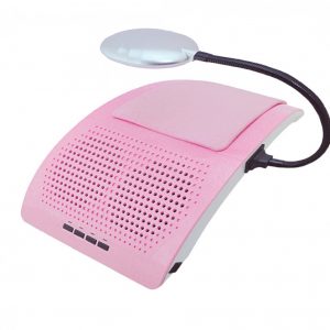 Aspirator praf unghii cu 2 Motoare Dual Fusion Elite + Lampa LED 20 W LUXORISE Germania, Roz