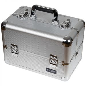 Geanta Manichiura din Aluminiu, Perfect Organizer, Umber - LUXORISE