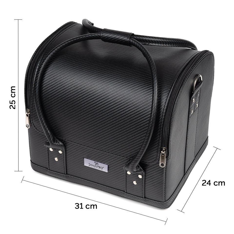 Geanta Produse Manichiura SensoPRO Milano, Black Pattern - imagine 2
