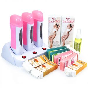 Kit Epilare Triple Pink Ital + CADOU Rezerva Ceara cu Aplicator Ingust