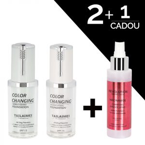 Fond de Ten TLM Color Changing SPF 15 White & Green + CADOU Spray Hidratant