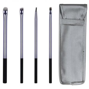 Set 4 pensule machiaj profesionale Beautiful Eyes + Portfard CADOU