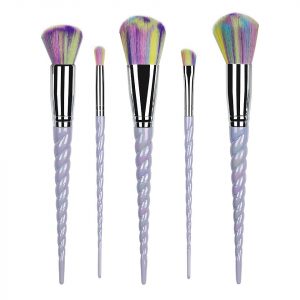 Set 5 pensule machiaj Unicorn Wild Blue Limited Edition