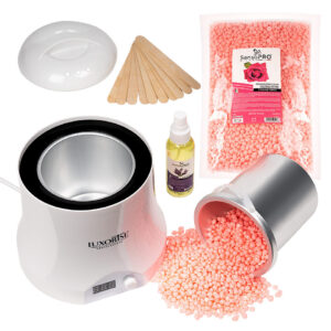 Kit Epilare Ceara Traditionala Granule LUXORISE Germania Diamond Shine - Titanio Rosa, 800 ml